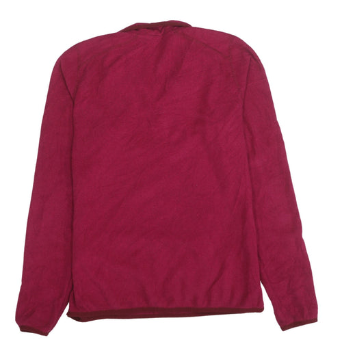 The North Face Women's Red Fleece 1/4 Zip Pullover Jacket Size M