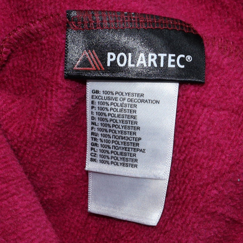The North Face Women's Red Fleece 1/4 Zip Pullover Jacket Size M