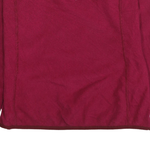The North Face Women's Red Fleece 1/4 Zip Pullover Jacket Size M