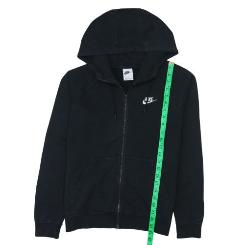 Nike Men's Black Full Zip Hoodie Size S Regular Fit Fleece Sweatshirt