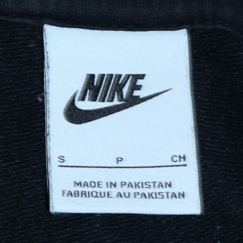Nike Men's Black Full Zip Hoodie Size S Regular Fit Fleece Sweatshirt