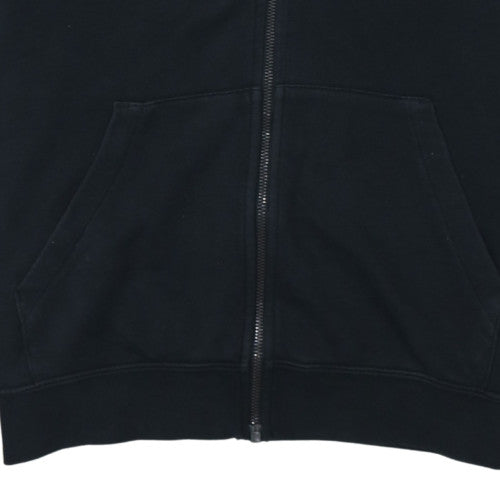 Nike Men's Black Full Zip Hoodie Size S Regular Fit Fleece Sweatshirt