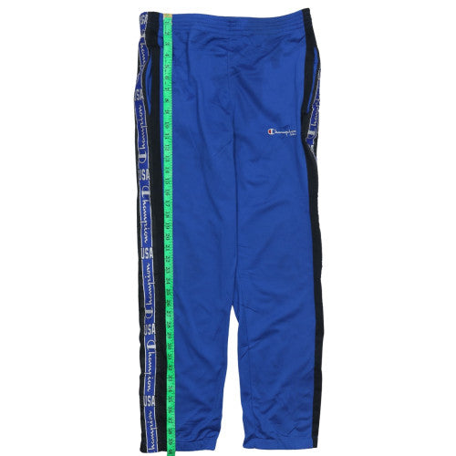 Champion Men's Blue XS Jogger Track Pants USA Logo