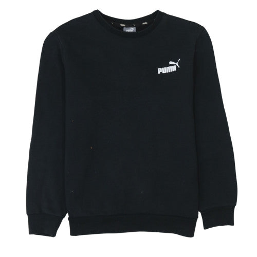 Puma Womens Black Crew Neck Pullover Sweatshirt M