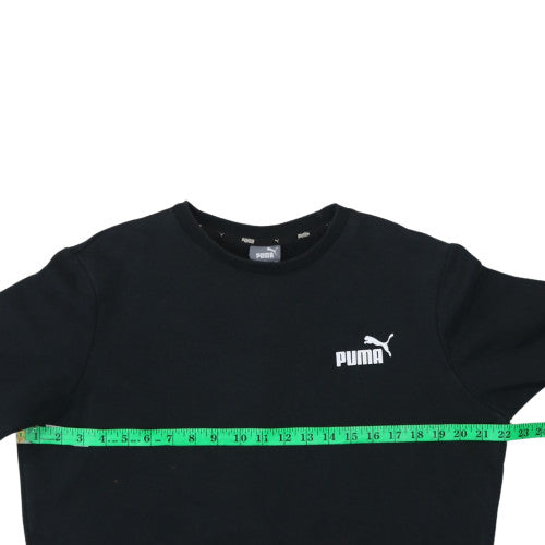 Puma Womens Black Crew Neck Pullover Sweatshirt M