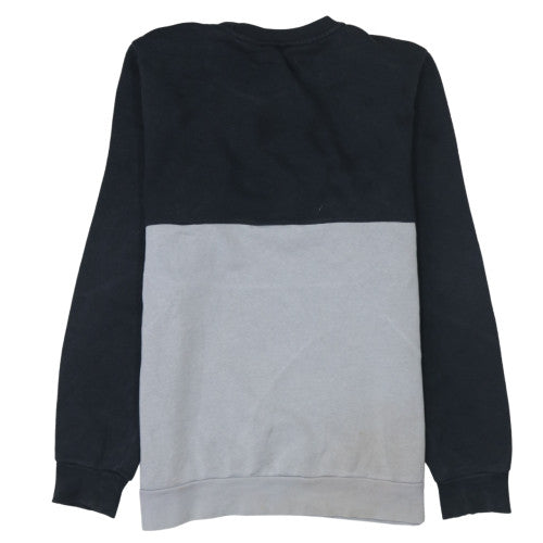 Adidas Boys Black Grey Crew Neck Pullover Sweatshirt XL 15-16 Years