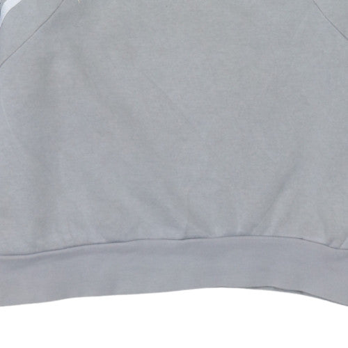 Adidas Boys Black Grey Crew Neck Pullover Sweatshirt XL 15-16 Years