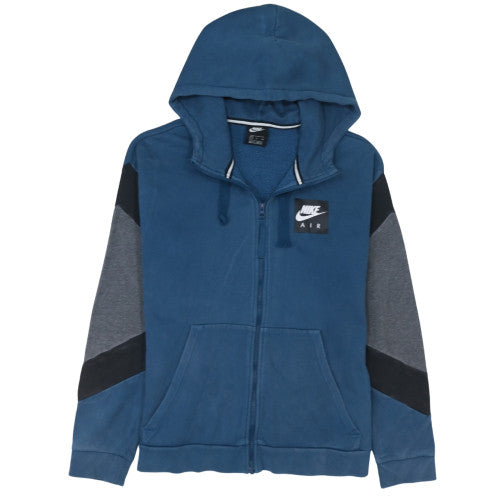 Nike Men's Blue Full Zip Hoodie Size S Logo Sportswear