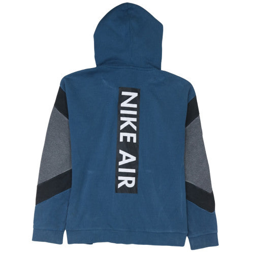 Nike Men's Blue Full Zip Hoodie Size S Logo Sportswear
