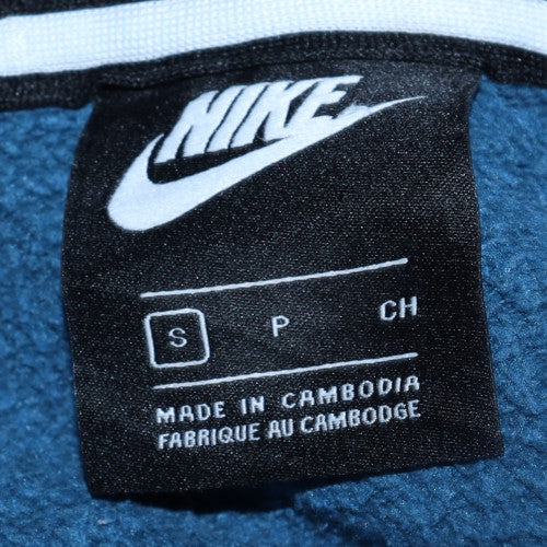 Nike Men's Blue Full Zip Hoodie Size S Logo Sportswear