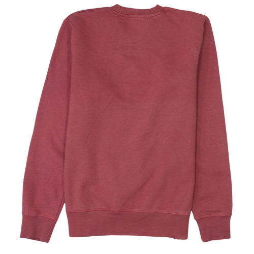 New Balance Women’s Red Crew Neck Sweatshirt Size M Logo Print Pullover
