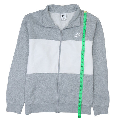 Nike Men's Grey Track Jacket M Full Zip Colourblock Athleisure