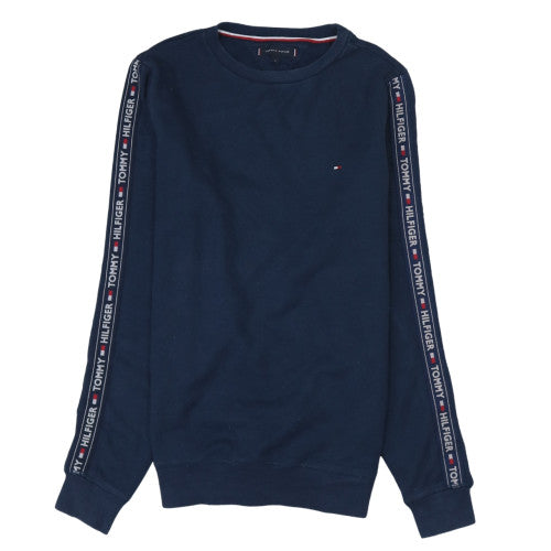 Tommy Hilfiger Men's Blue Small Crew Neck Pullover Sweatshirt
