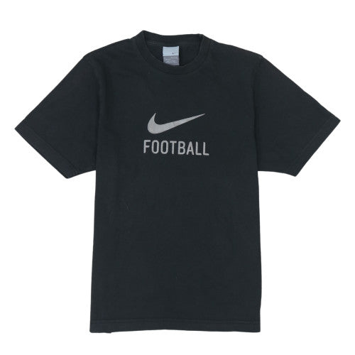 Nike Boys Black Football Graphic Crew Neck T-Shirt Size L 12-13 Years