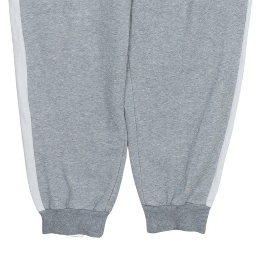 Puma Mens Grey XL Sweatpants Joggers with Logo Cuffed Hem