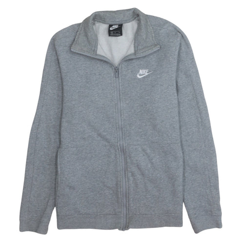 Nike Mens Grey Medium Track Jacket Full Zip Cotton Blend