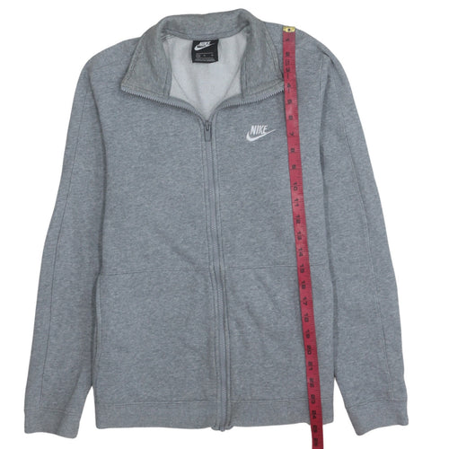 Nike Mens Grey Medium Track Jacket Full Zip Cotton Blend