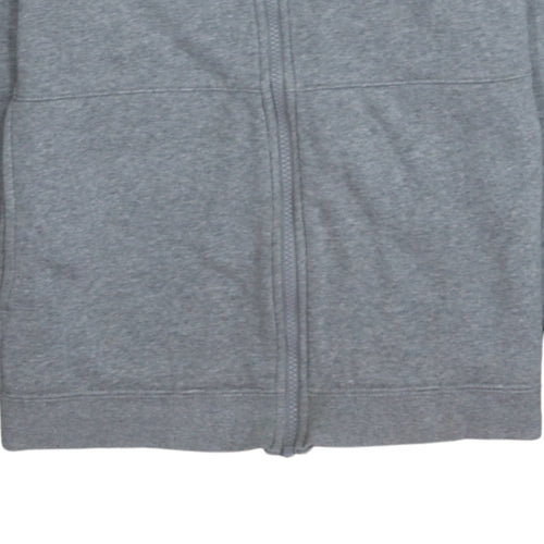 Nike Mens Grey Medium Track Jacket Full Zip Cotton Blend