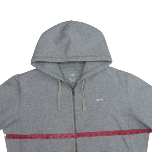 Nike Men's Grey Full Zip Hoodie L Sports Athletic Dept