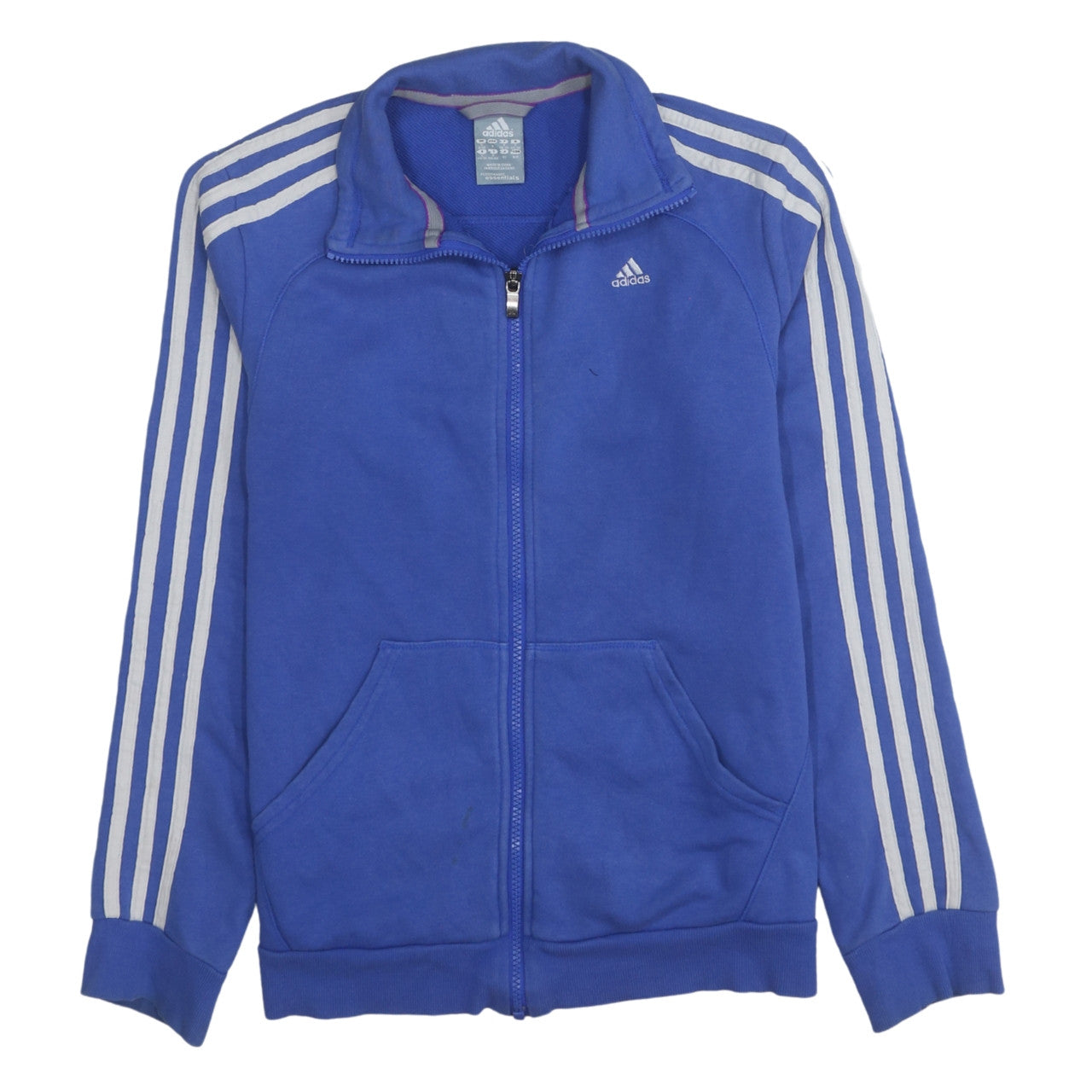 Adidas Women's Blue Size 8 Full Zip Track Jacket