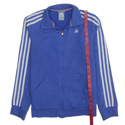 Adidas Women's Blue Size 8 Full Zip Track Jacket