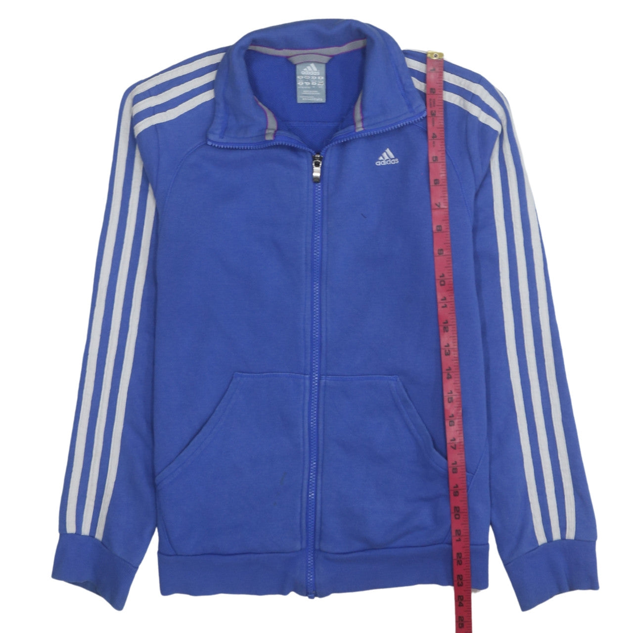 Adidas Women's Blue Size 8 Full Zip Track Jacket