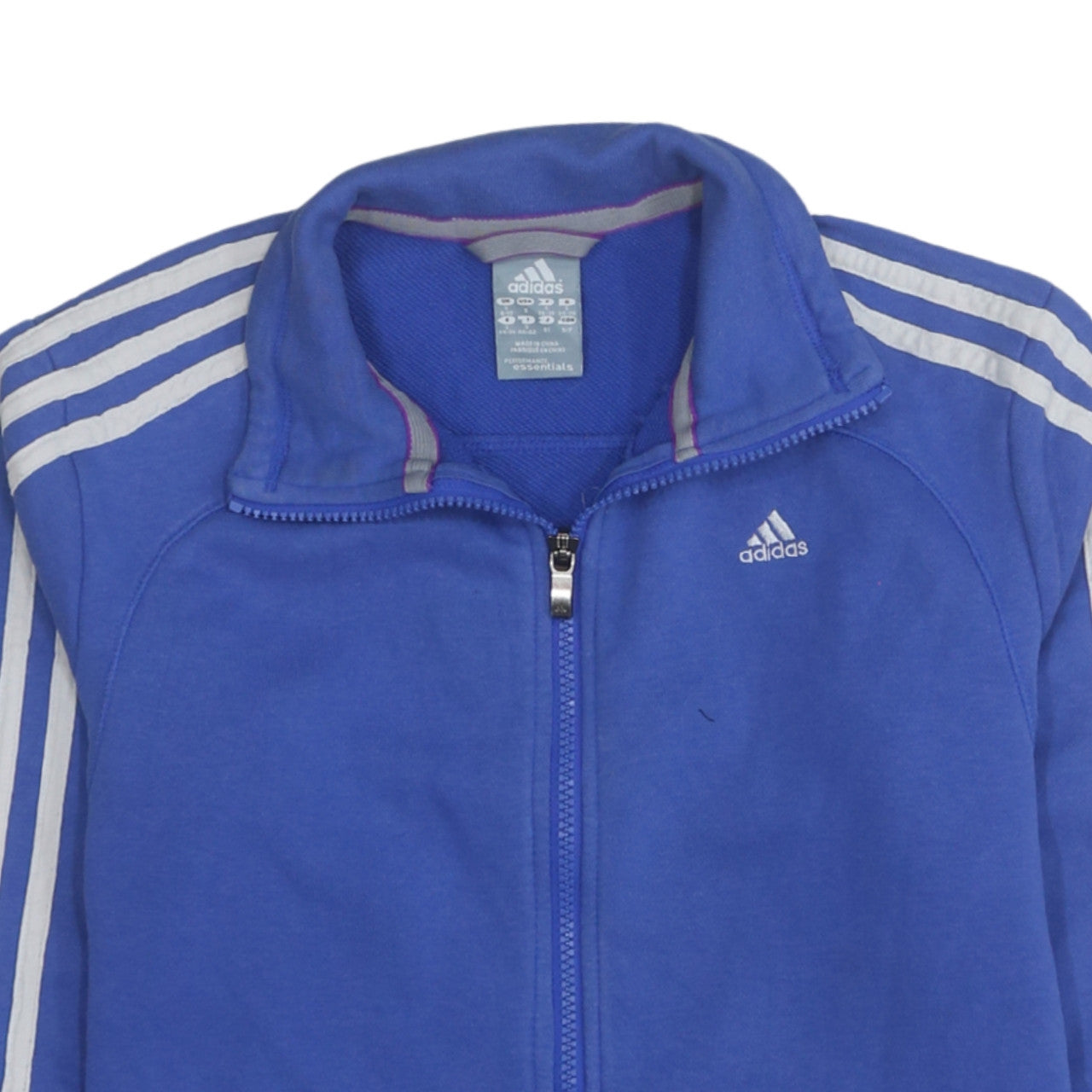 Adidas Women's Blue Size 8 Full Zip Track Jacket