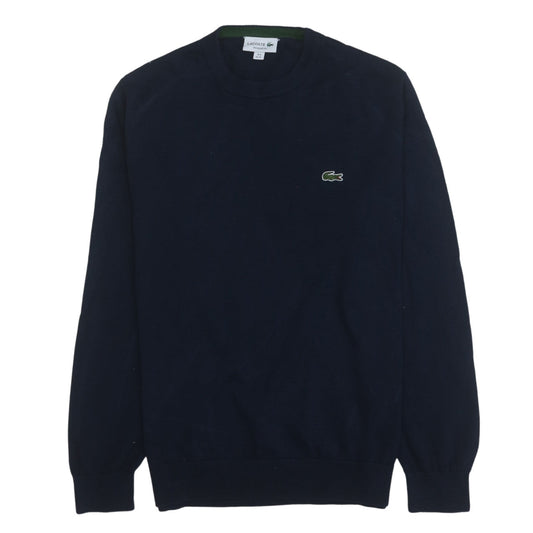 Lacoste Men's Blue XL Crew Neck Cotton Pullover Jumper
