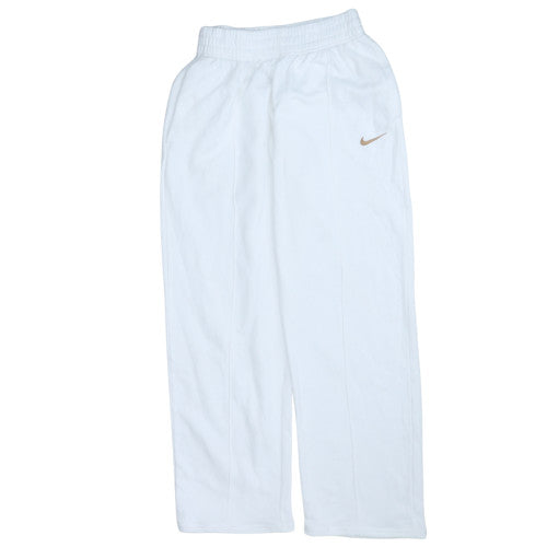 Nike Womens White XS Fleece Jogger Sweatpants Activewear