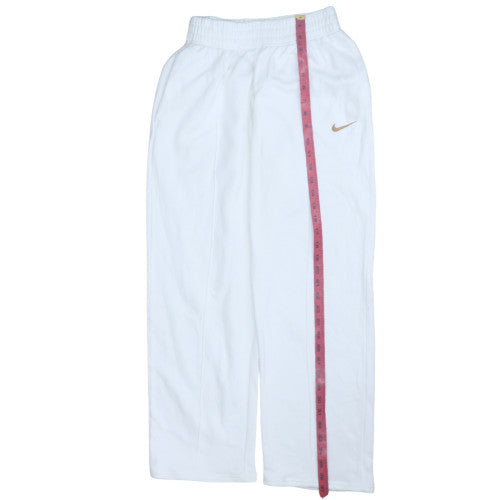 Nike Womens White XS Fleece Jogger Sweatpants Activewear