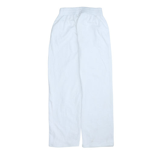 Nike Womens White XS Fleece Jogger Sweatpants Activewear