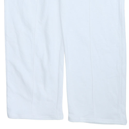 Nike Womens White XS Fleece Jogger Sweatpants Activewear