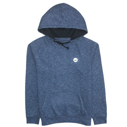 Hollister Men's Blue Pullover Hoodie M Logo Cotton Blend