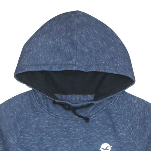 Hollister Men's Blue Pullover Hoodie M Logo Cotton Blend
