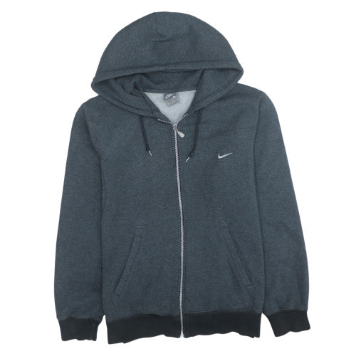 Nike Men's Grey Full Zip Hoodie Sweatshirt M Fleece Lined