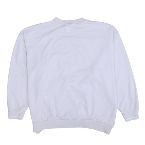 Adidas Womens White Size 8 Tennis Academy Crew Neck Sweatshirt
