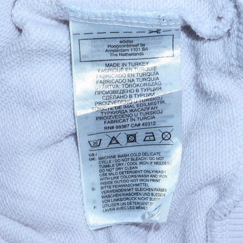 Adidas Womens White Size 8 Tennis Academy Crew Neck Sweatshirt