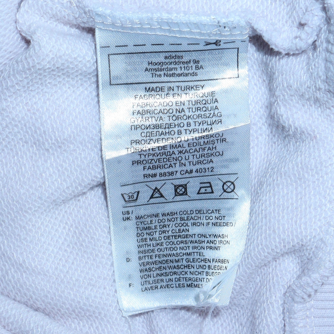 Adidas Womens White Size 8 Tennis Academy Crew Neck Sweatshirt