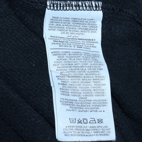 Nike Men's Black Small Pullover Crew Neck Graphic Sweatshirt