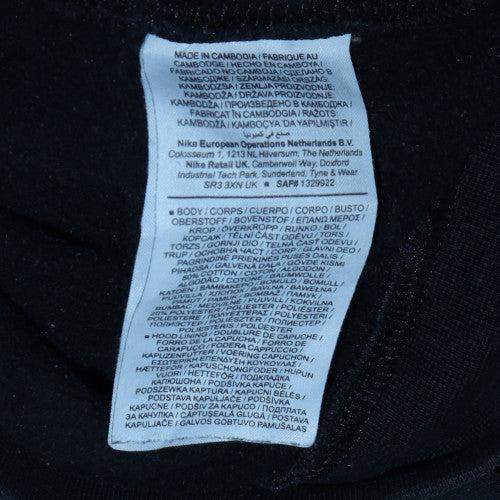 Nike Womens Black XS Pullover Hoodie Cotton Blend Casual