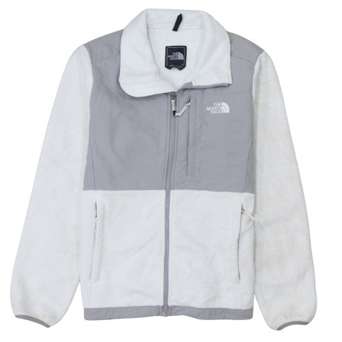 The North Face Womens White Fleece Full Zip Jacket M