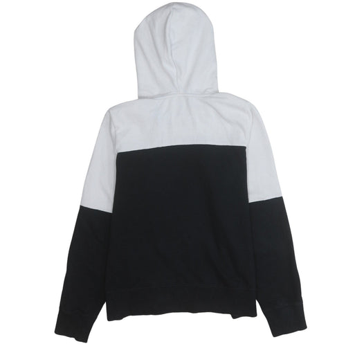 The North Face Womens Black White Pullover Hoodie Size L Cotton Blend