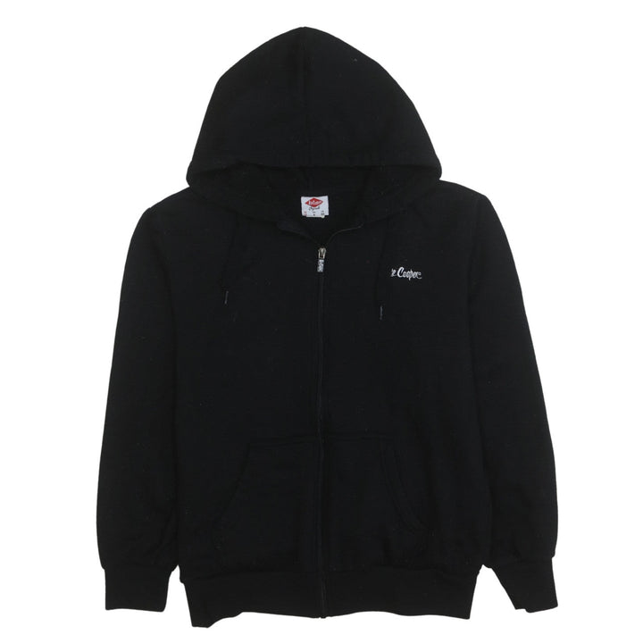 Lee Cooper Women Black Full Zip Hoodie UK 12 Comfortable Casual Sweatshirt