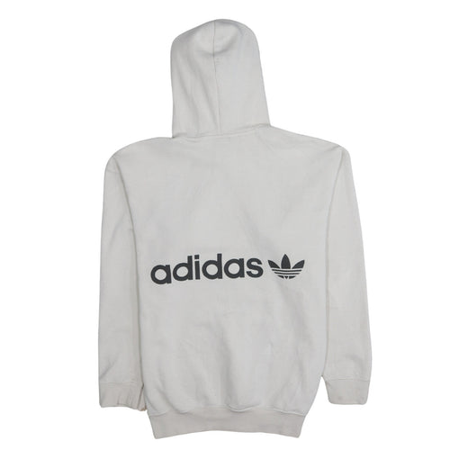 Adidas Womens White Hoodie Size 8 Pullover Hooded Sweatshirt