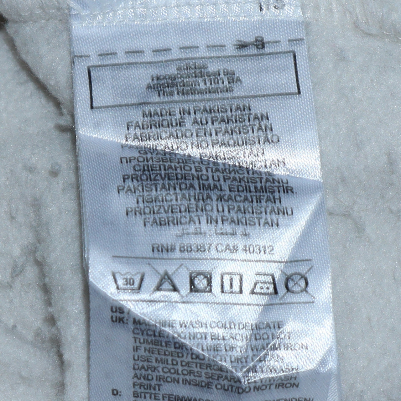 Adidas Womens White Hoodie Size 8 Pullover Hooded Sweatshirt