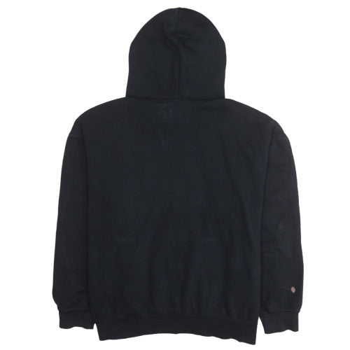 H&M Women Black Nirvana Pullover Hoodie Size 12 Cotton Blend