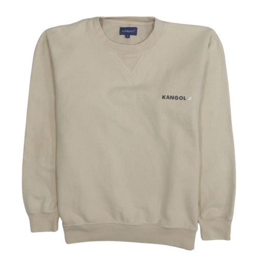 Kangol Men's Beige Small Pullover Crew Neck Sweatshirt