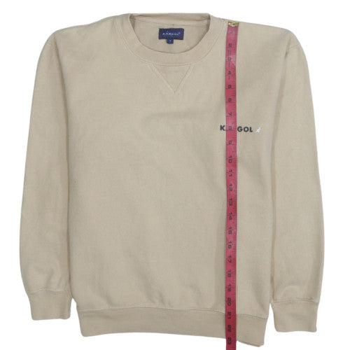 Kangol Men's Beige Small Pullover Crew Neck Sweatshirt