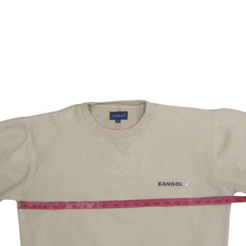 Kangol Men's Beige Small Pullover Crew Neck Sweatshirt