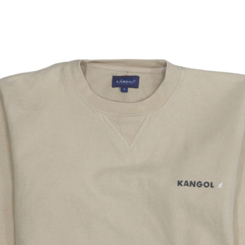 Kangol Men's Beige Small Pullover Crew Neck Sweatshirt